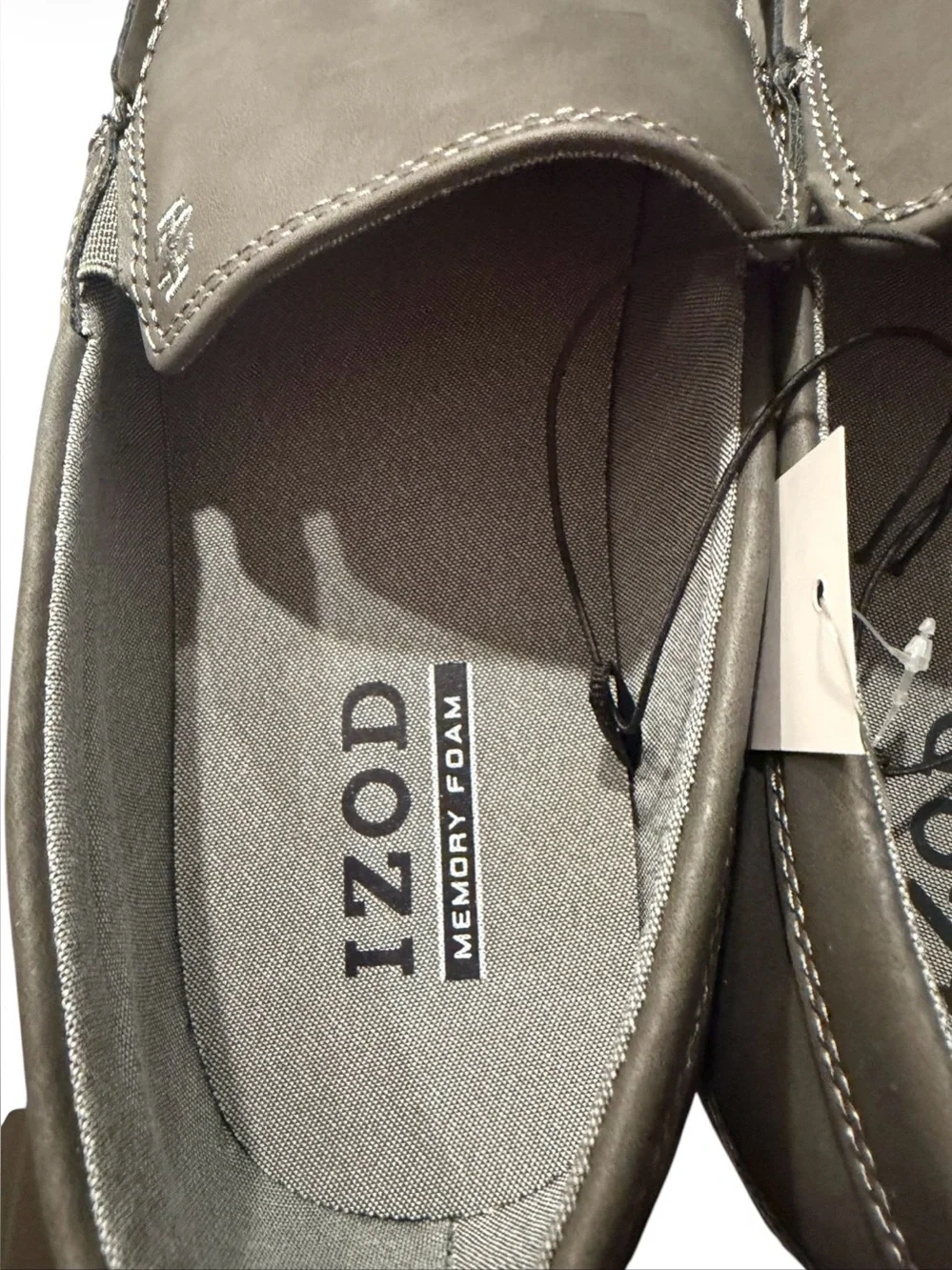 IZOD Men's Seapoint Casual Slip-On Loafers Gray 11 NWT